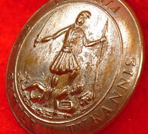 Virginia State Seal Button